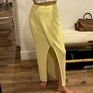 AERON lemon knit skirt